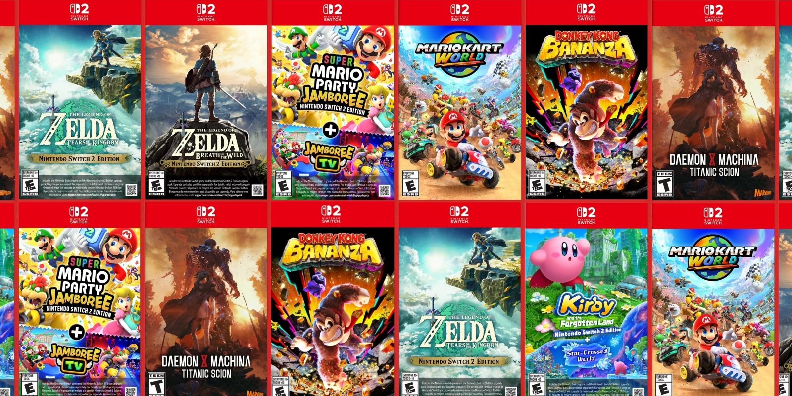 A collection of video game covers