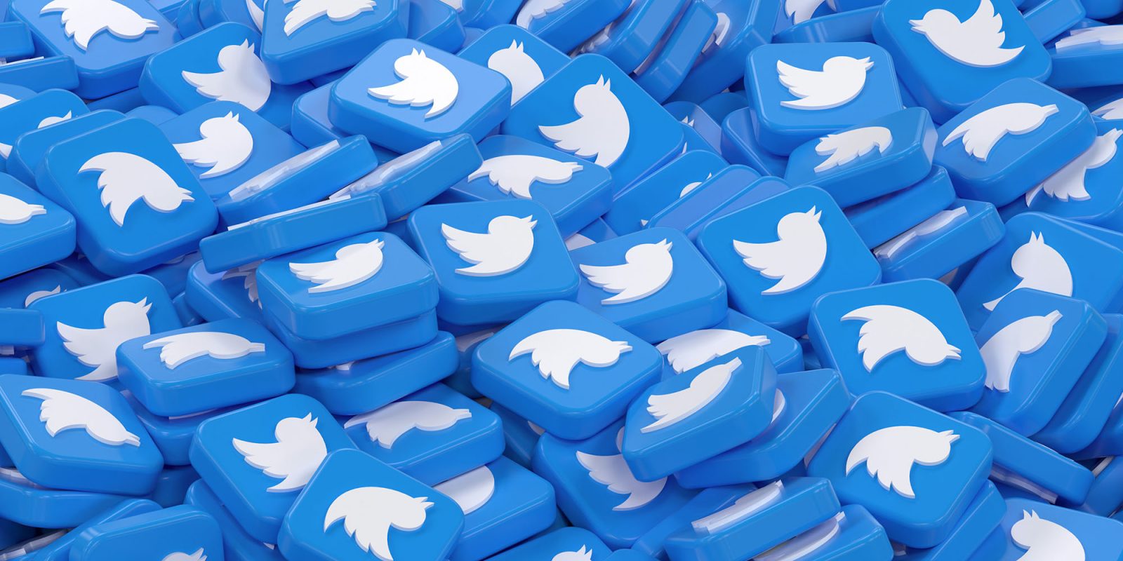 Twitter domain is being 'retired,' says X | Image shows pile of discarded 3D Twitter icons