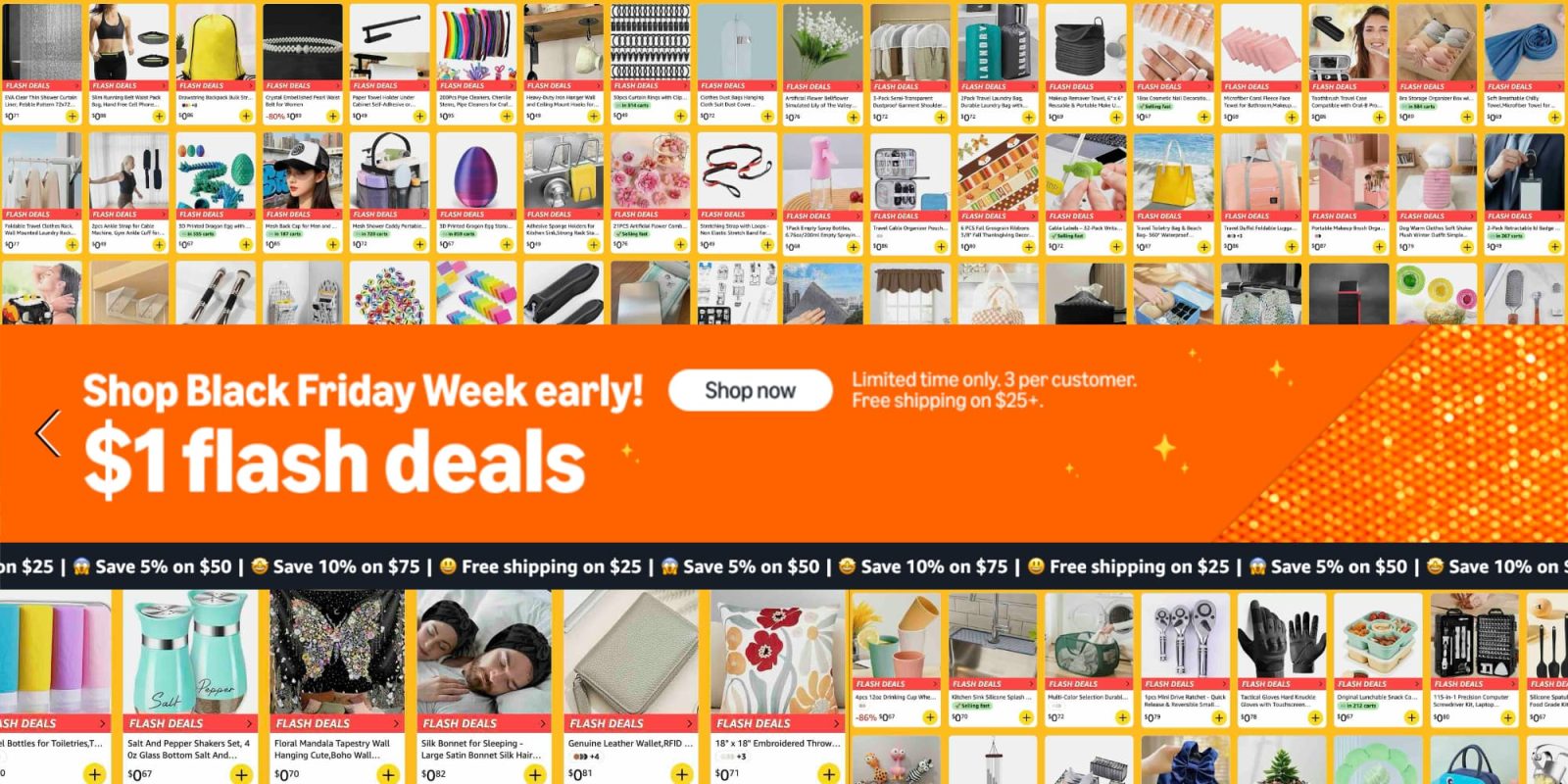 Amazon Haul early Black Friday $1 flash sale-01