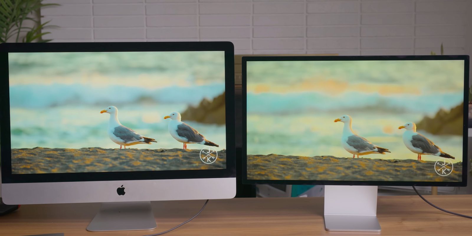 The ultimate way to convert an old iMac into a Studio Display | Both displays seen side by side