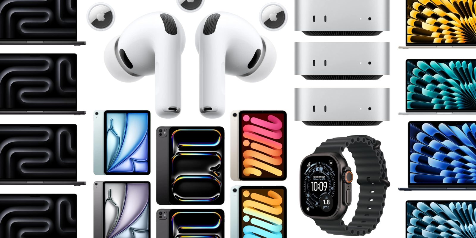 A collage of electronics