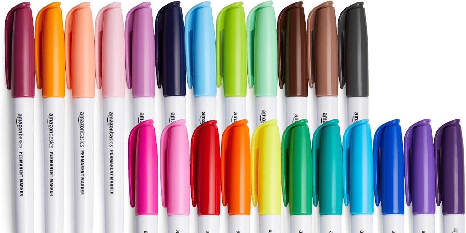 A group of colorful markers