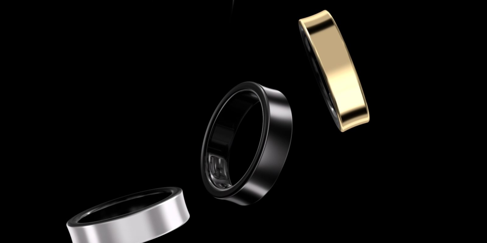 A group of rings in different colors