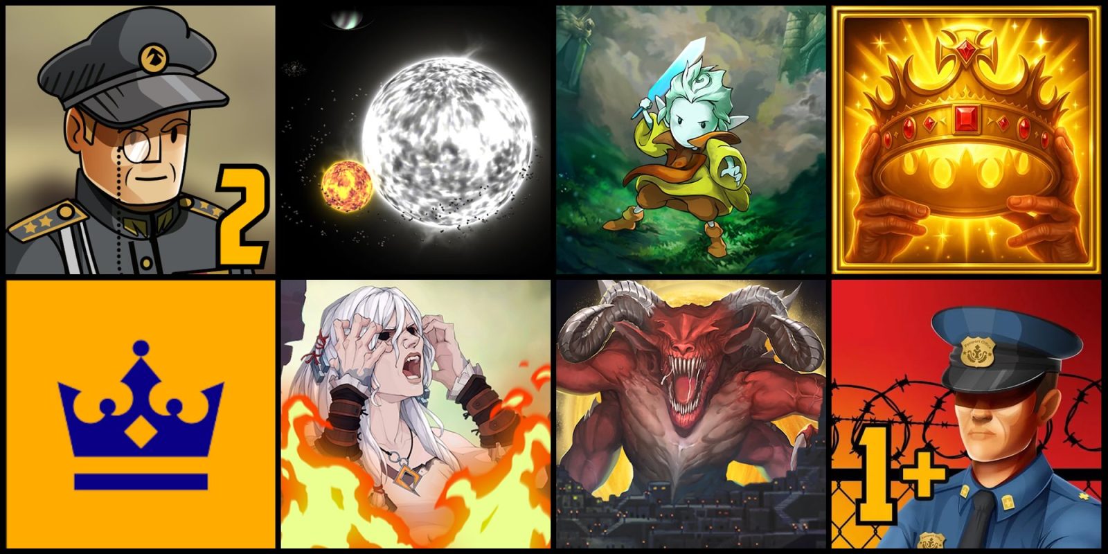 A collage of images of characters