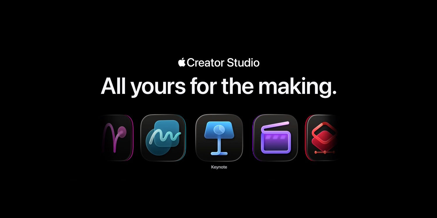 Apple Creator Studio AI usage limits seem dramatically lower than promised | Apple promo graphic shown