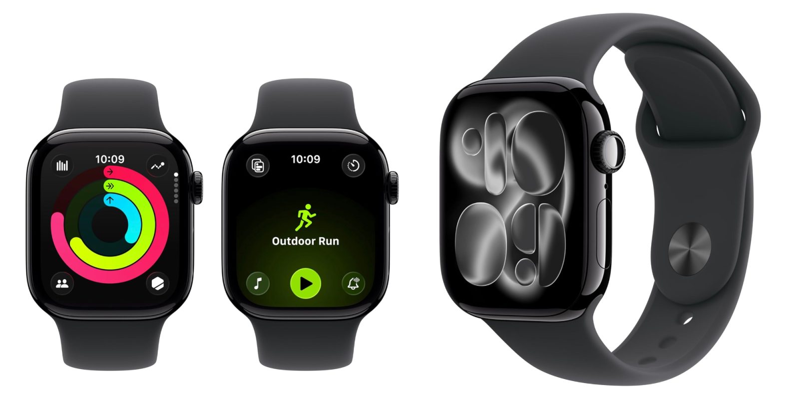 A close up of a smart watch