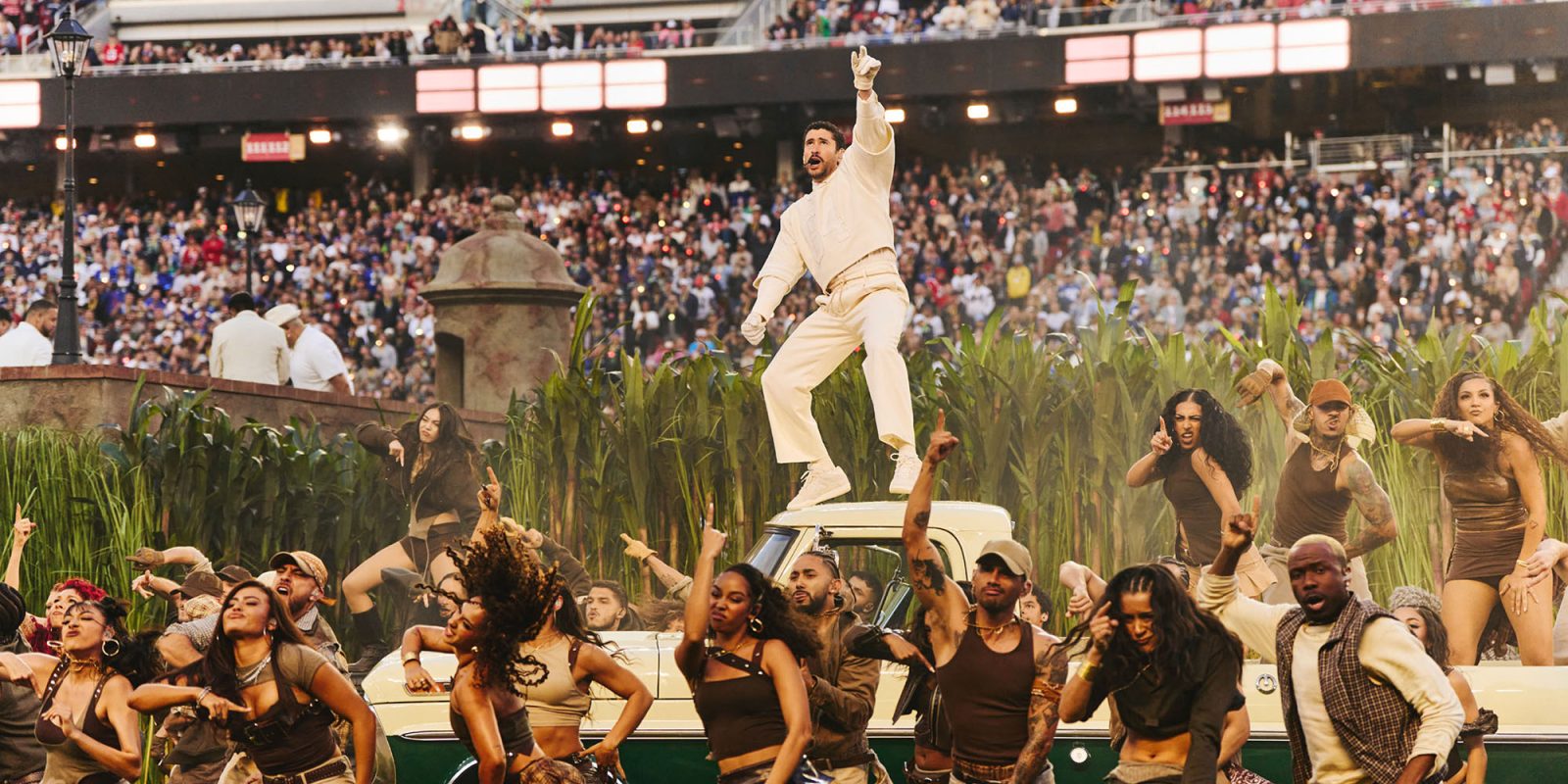 Bad Bunny’s Apple Music Super Bowl halftime show (pictured) set new records