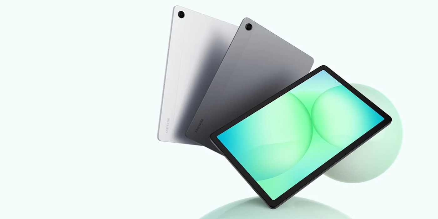 A group of tablets on a stand