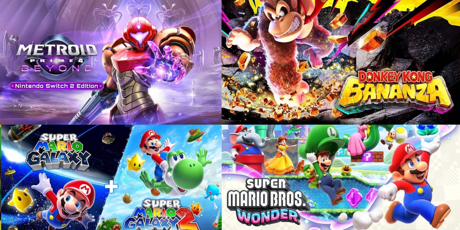 A collage of video game characters