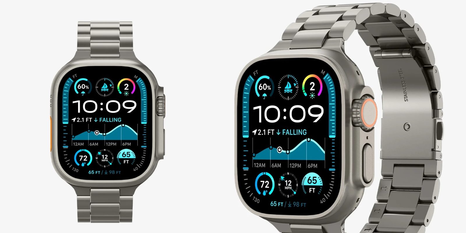 A close up of a watch