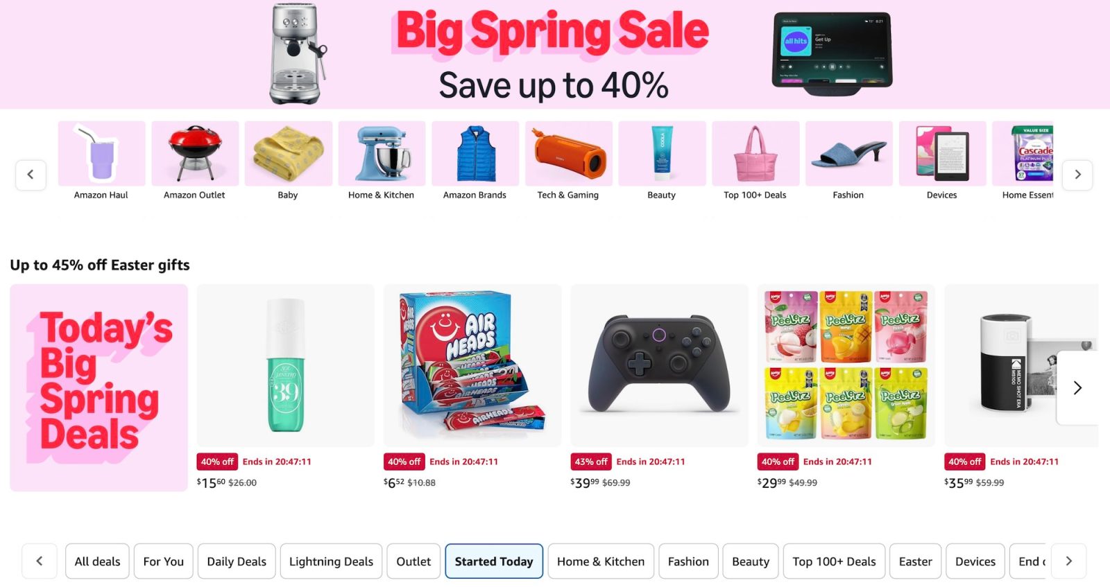 A screenshot of a store