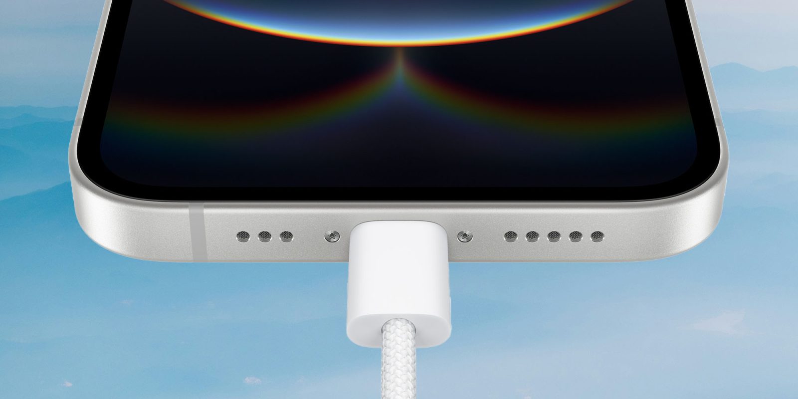 Curiously, the iPhone 16e gets close to (partly) supporting MagSafe | iPhone 16e with USB-C charger cable