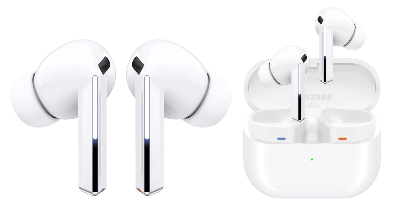 A close up of a white device