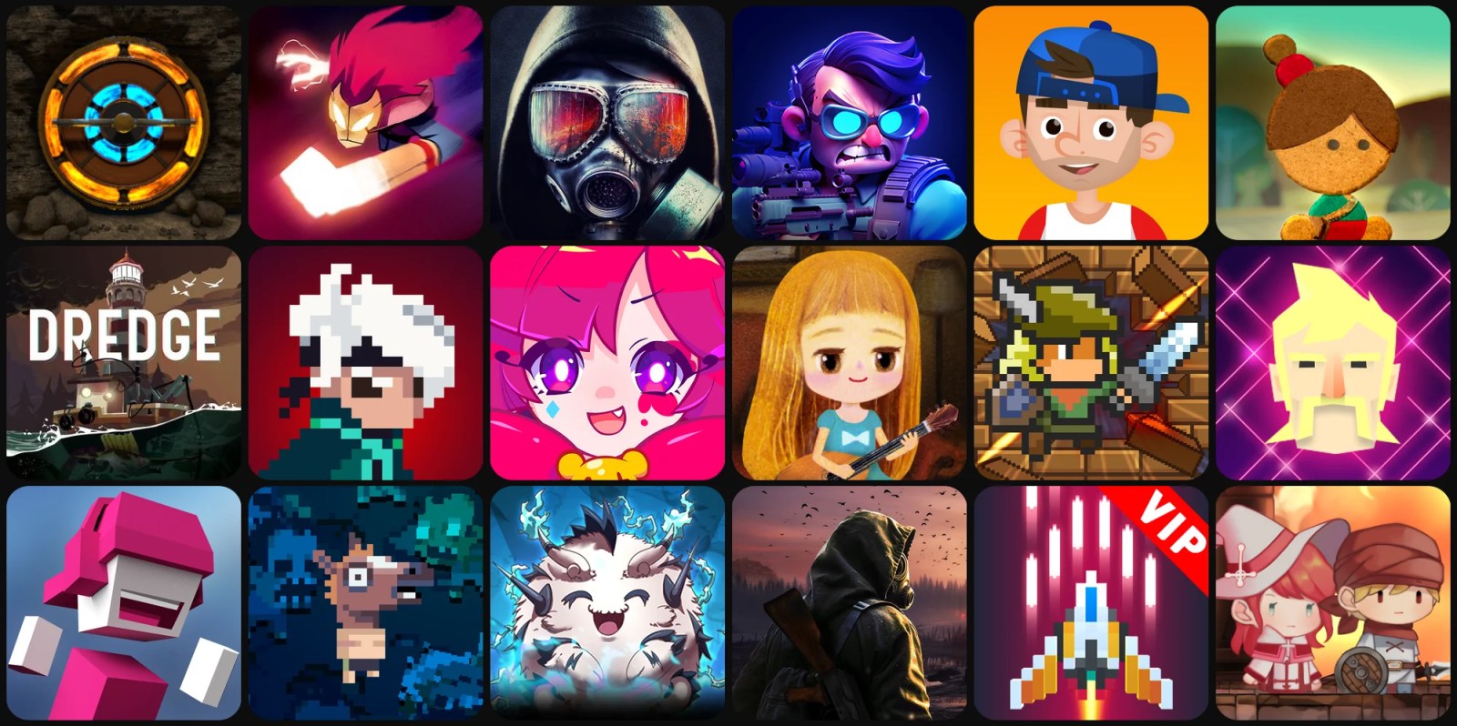 A collage of cartoon characters