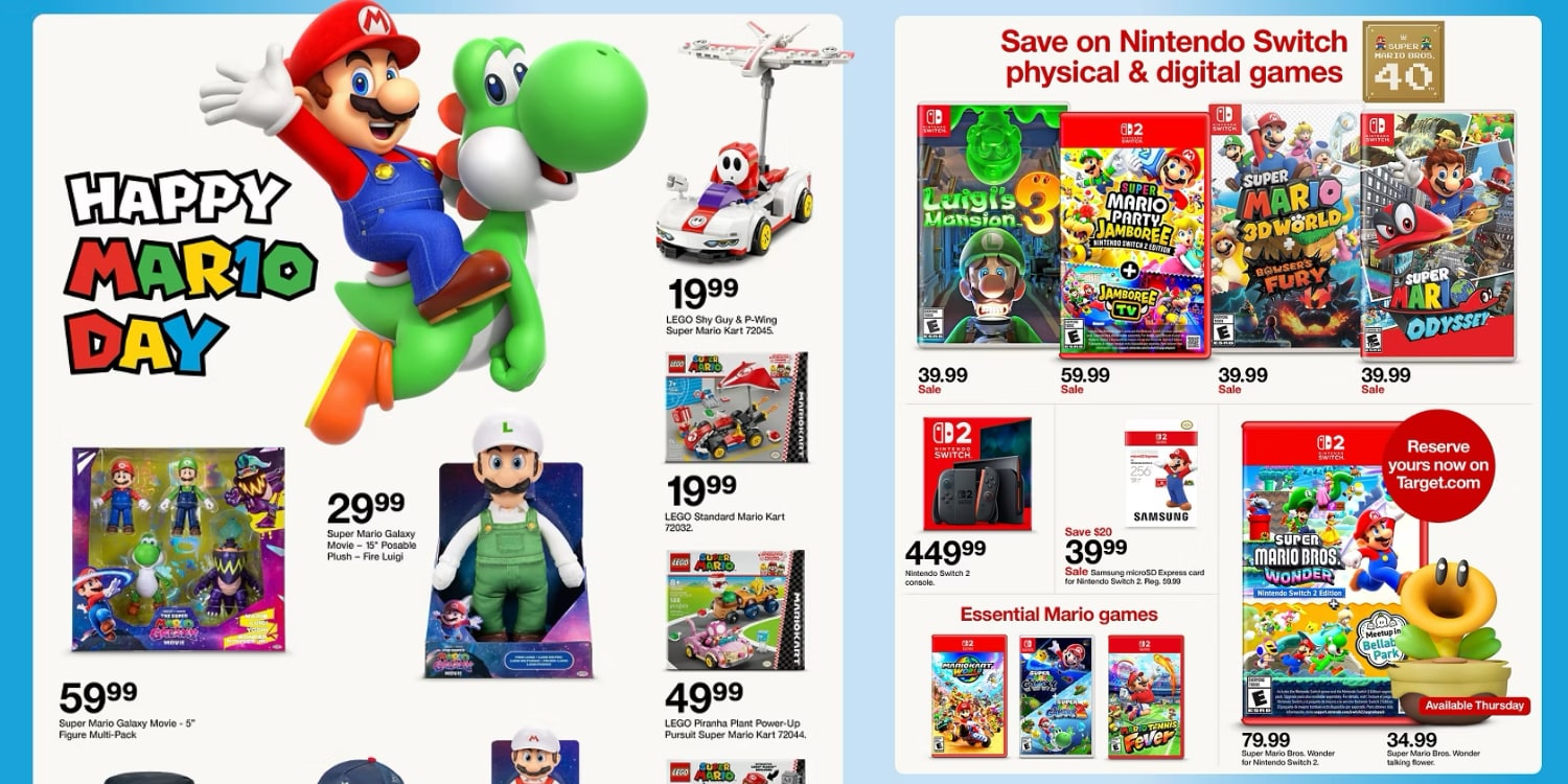 A page with a toy and price tags