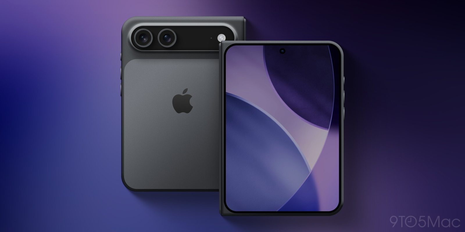 Apple very cautious about iPhone Ultra sales, as Samsung wins major concession | Render shown of the anticipated new folding iPhone