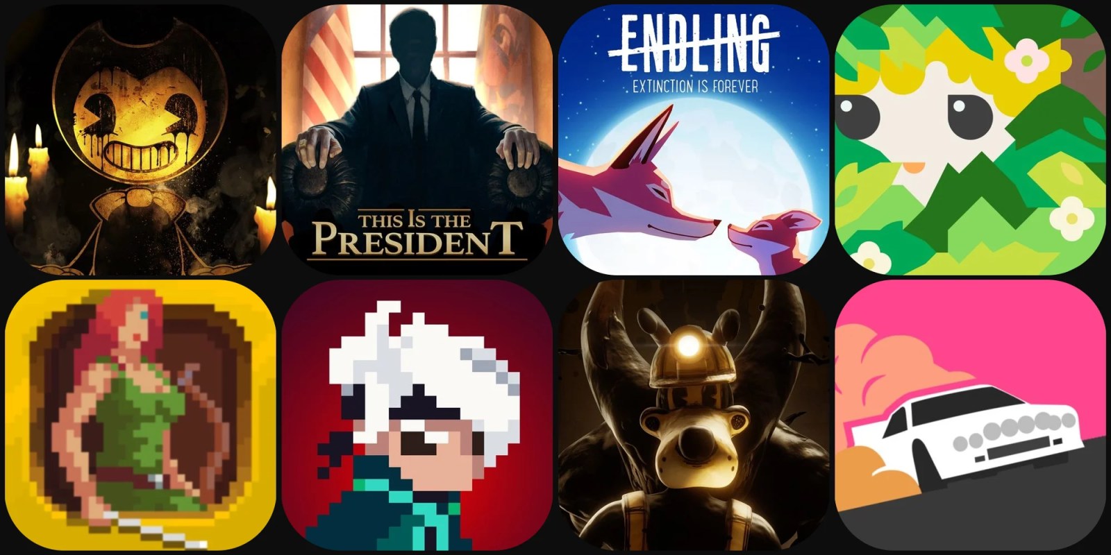 A collage of video game icons