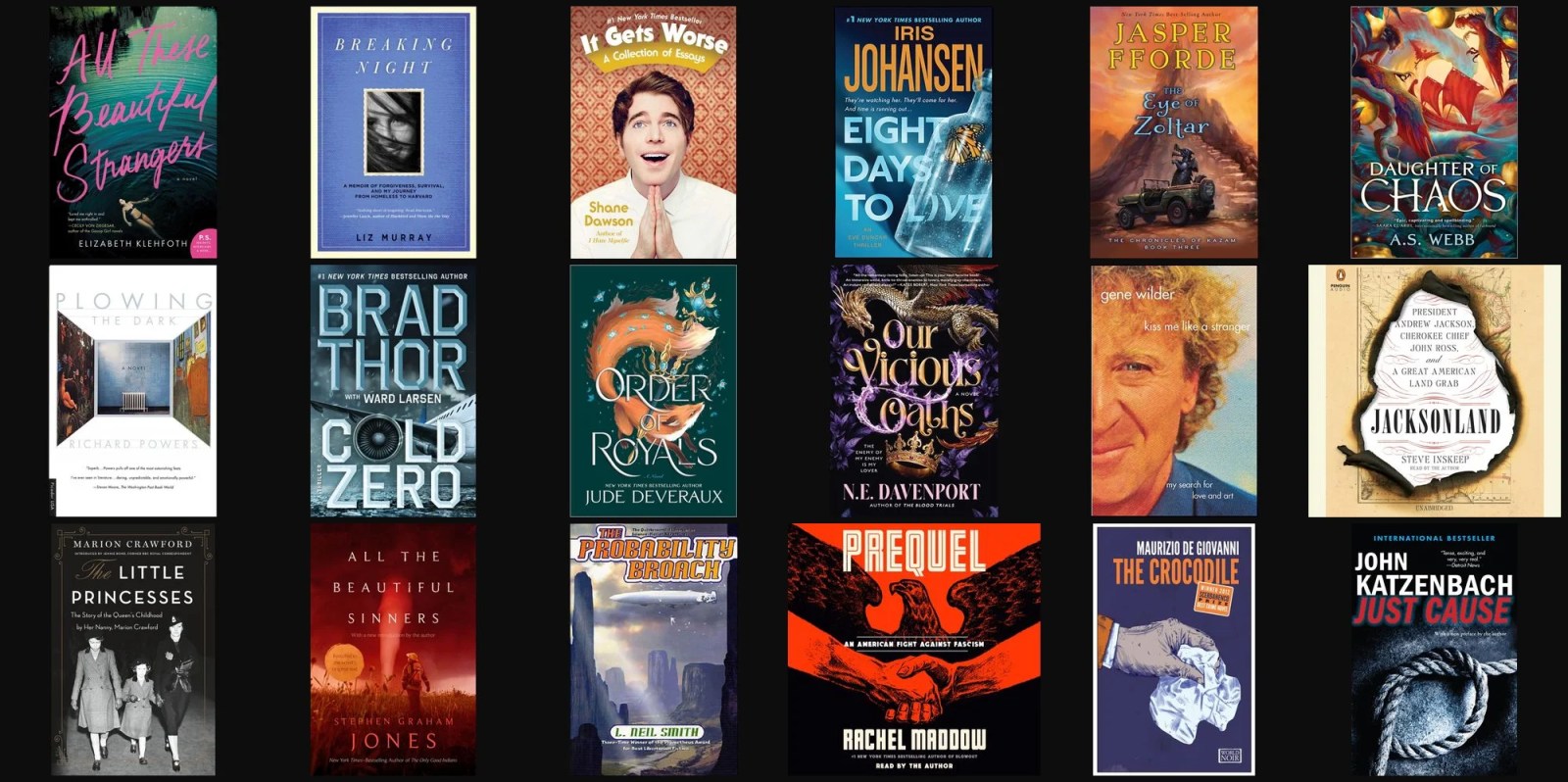 A collage of books