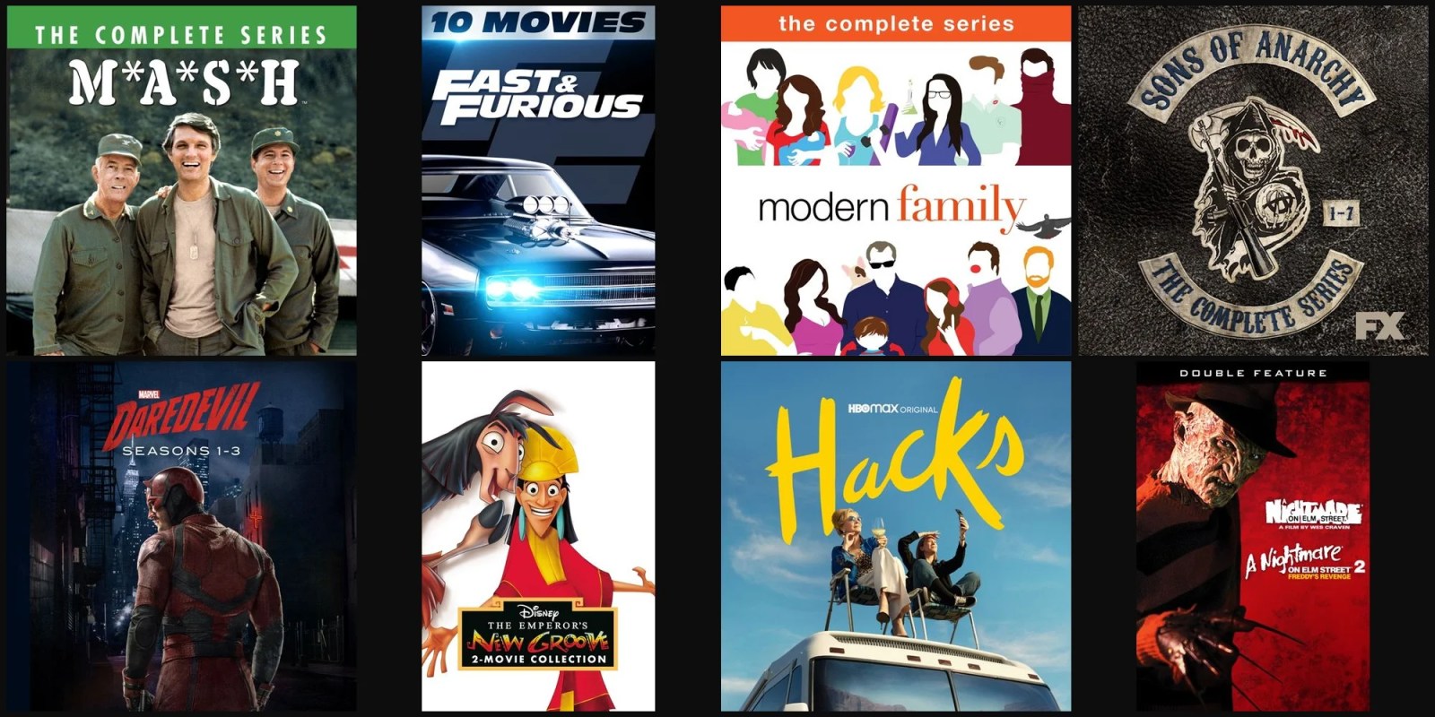 A collage of movies