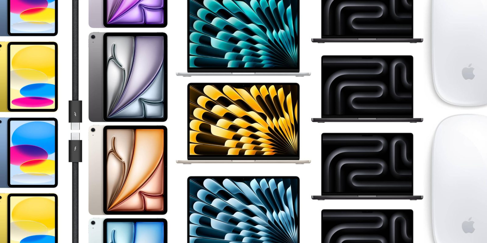 A collection of laptops with different designs