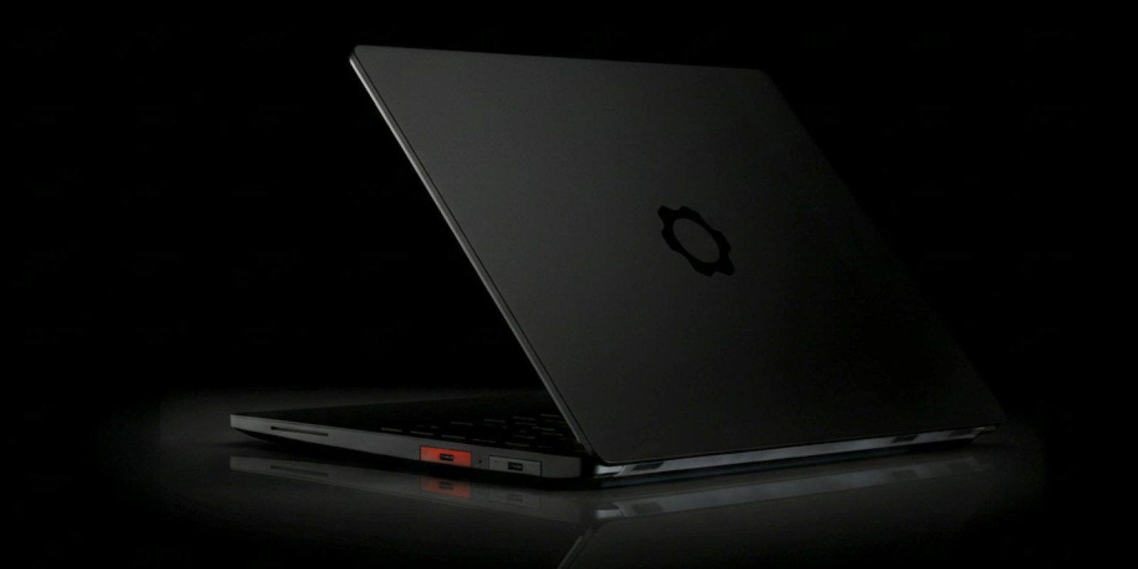 Framework Laptop 13 Pro seen in a low-key photo