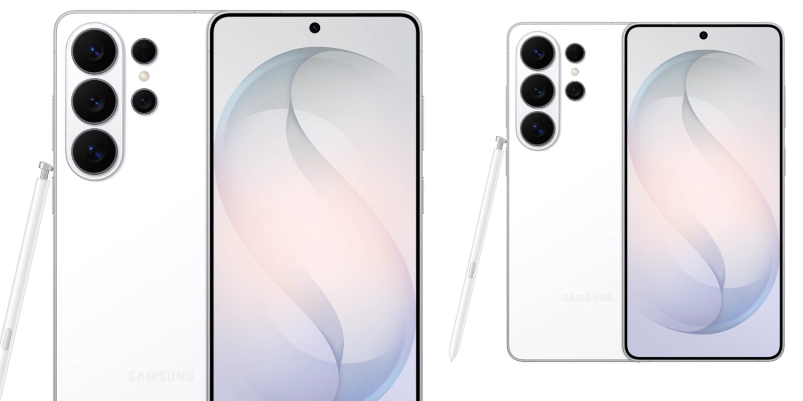 A white cell phone with a stylus