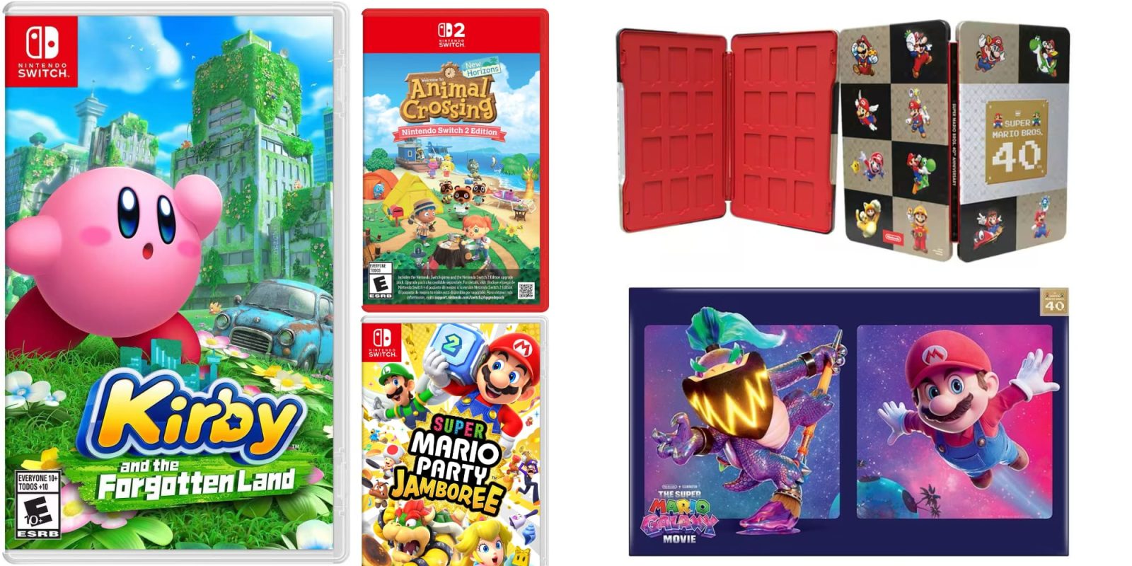 A group of video game cases