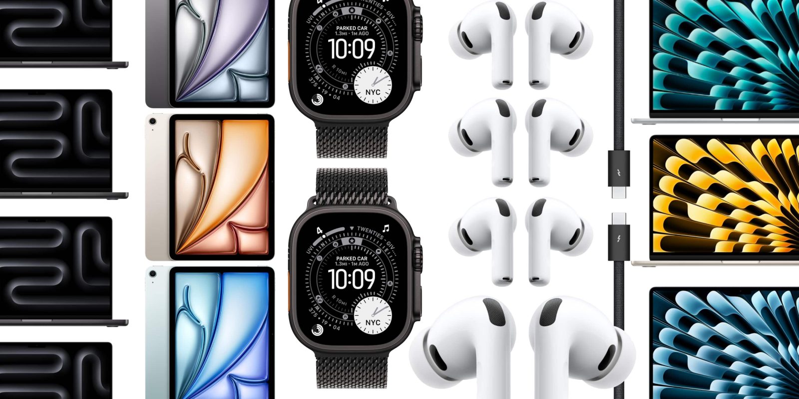 A collage of different electronic devices