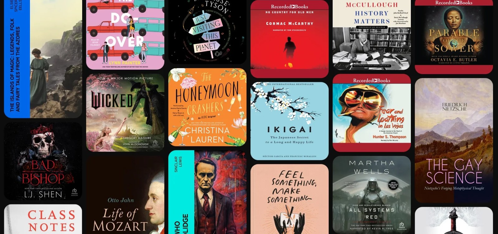 A collage of books