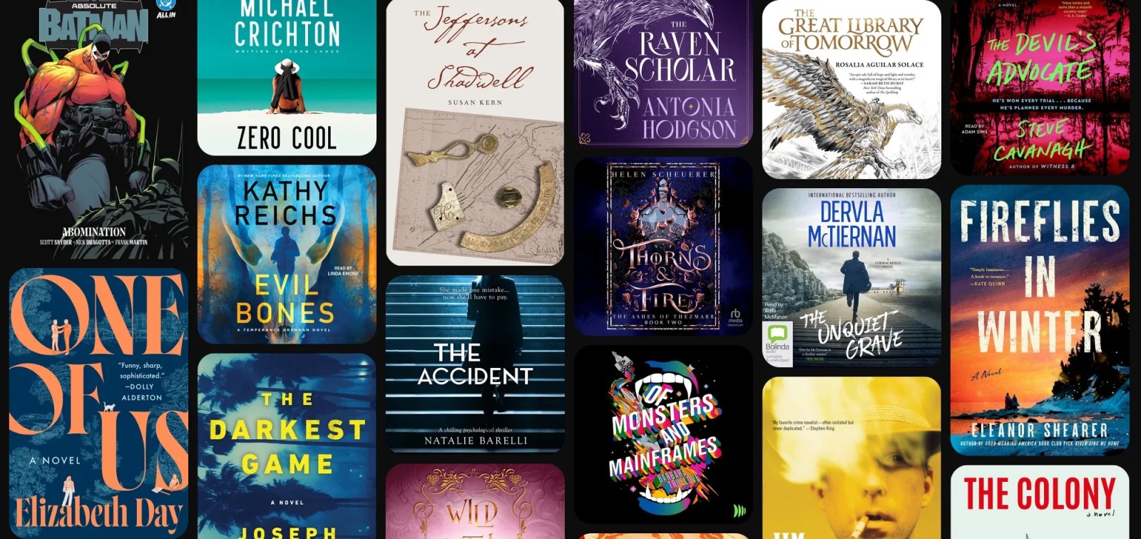 A collage of books