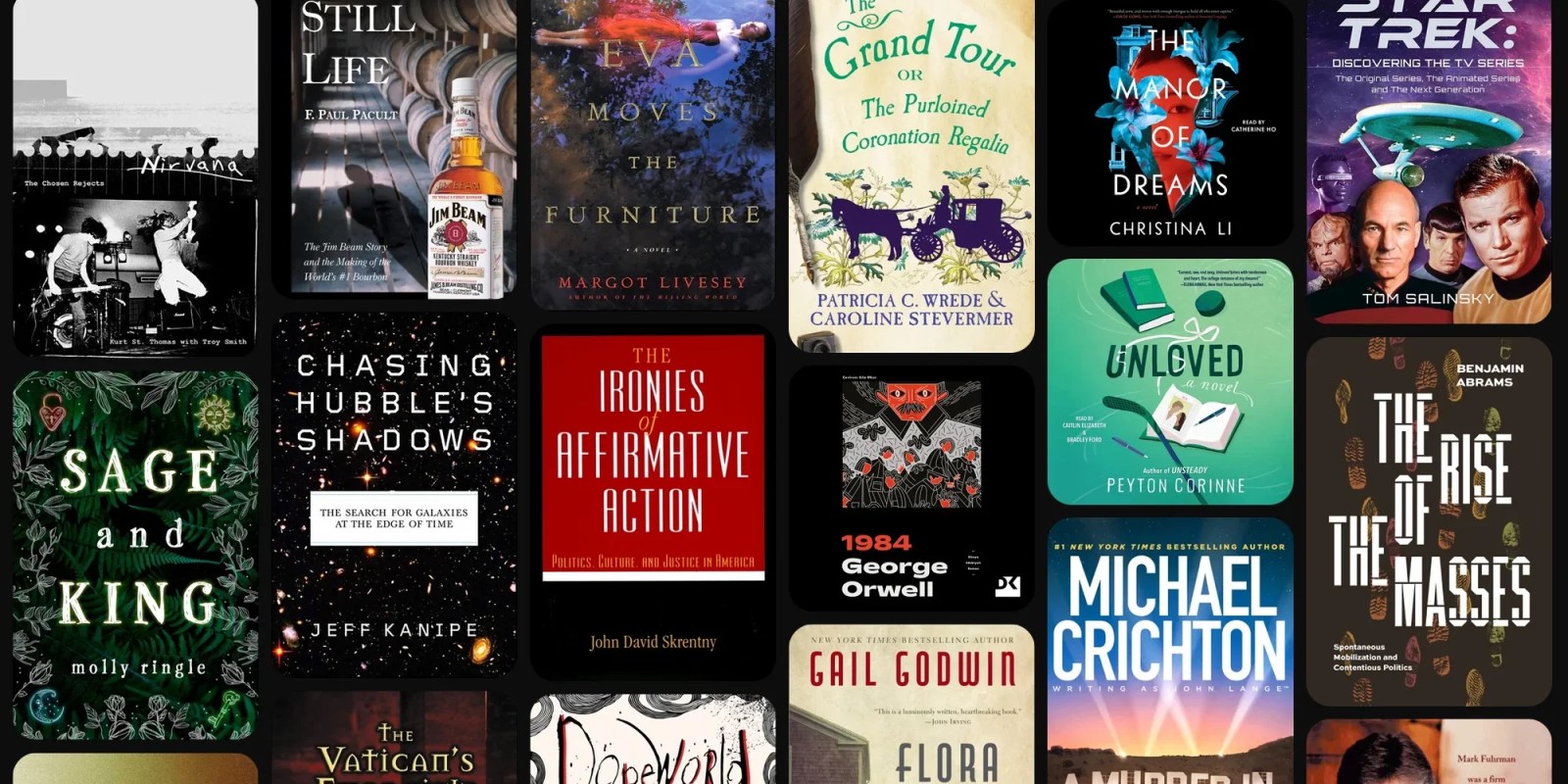 A collage of books