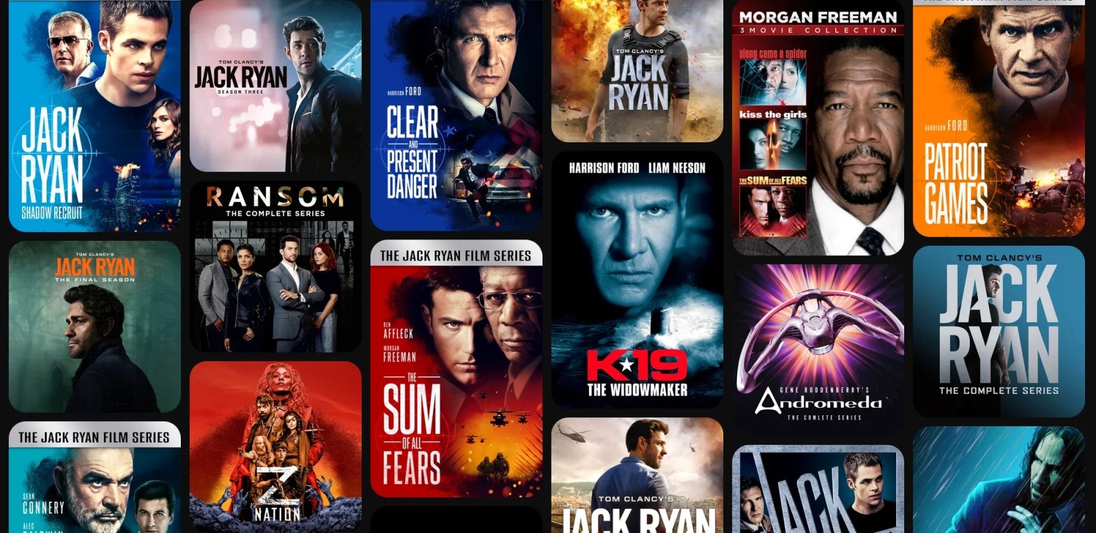 A collage of movies