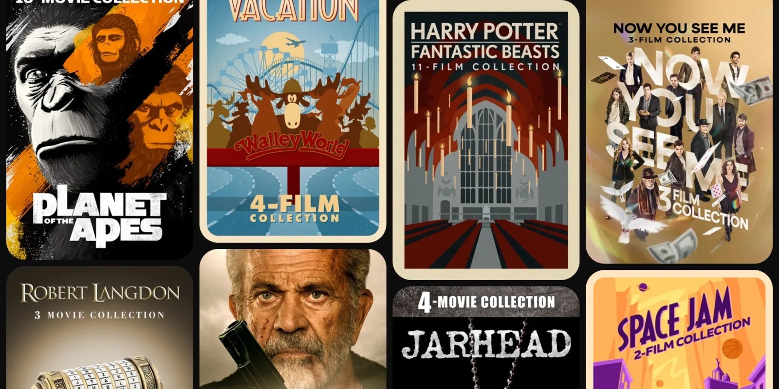 A collage of posters