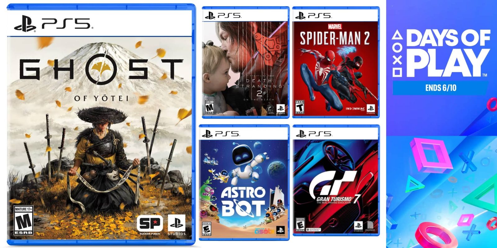 A group of video game cases