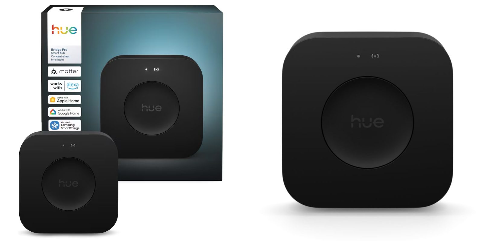 A black box with a square object on it