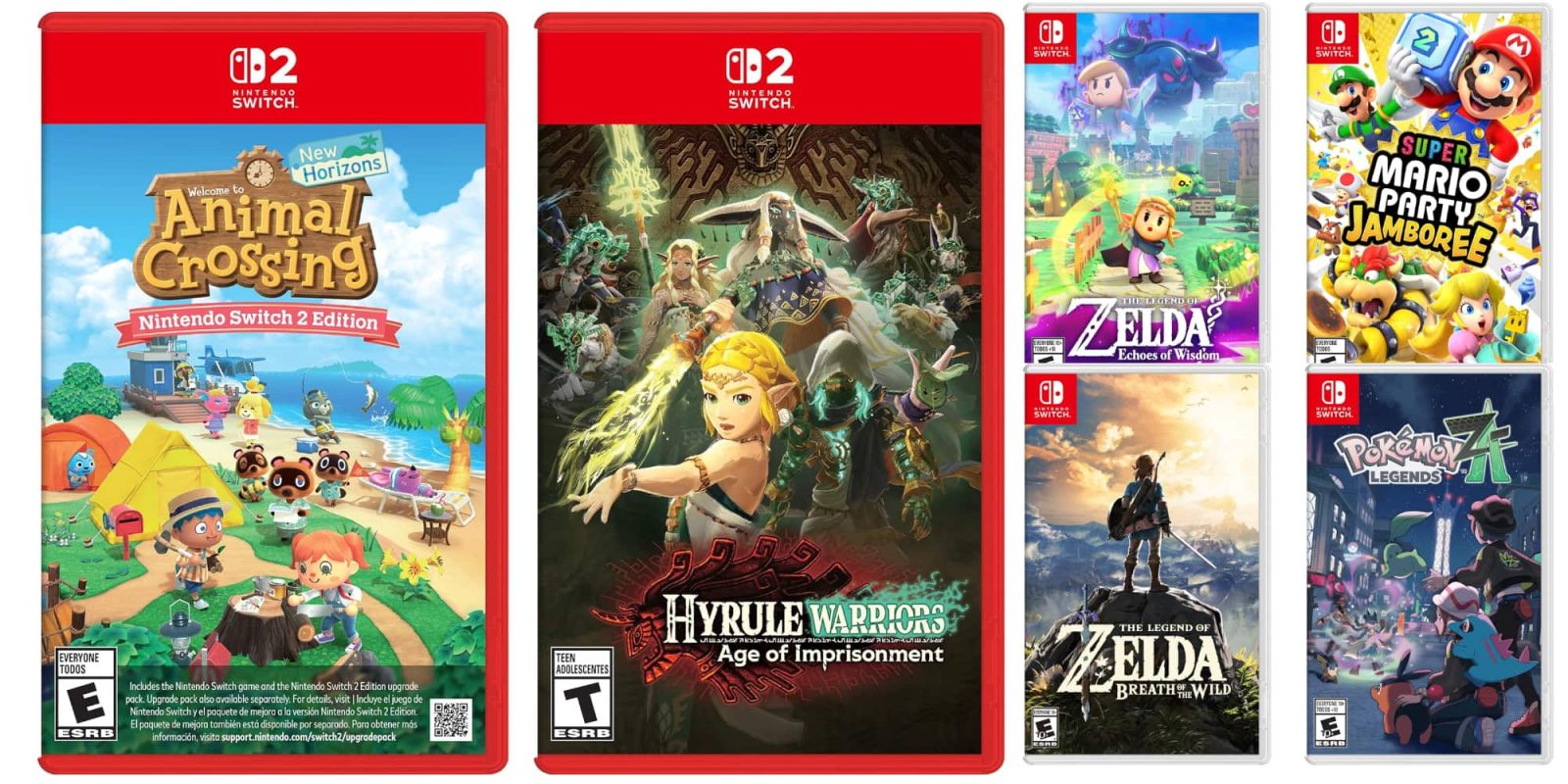A group of video game cases