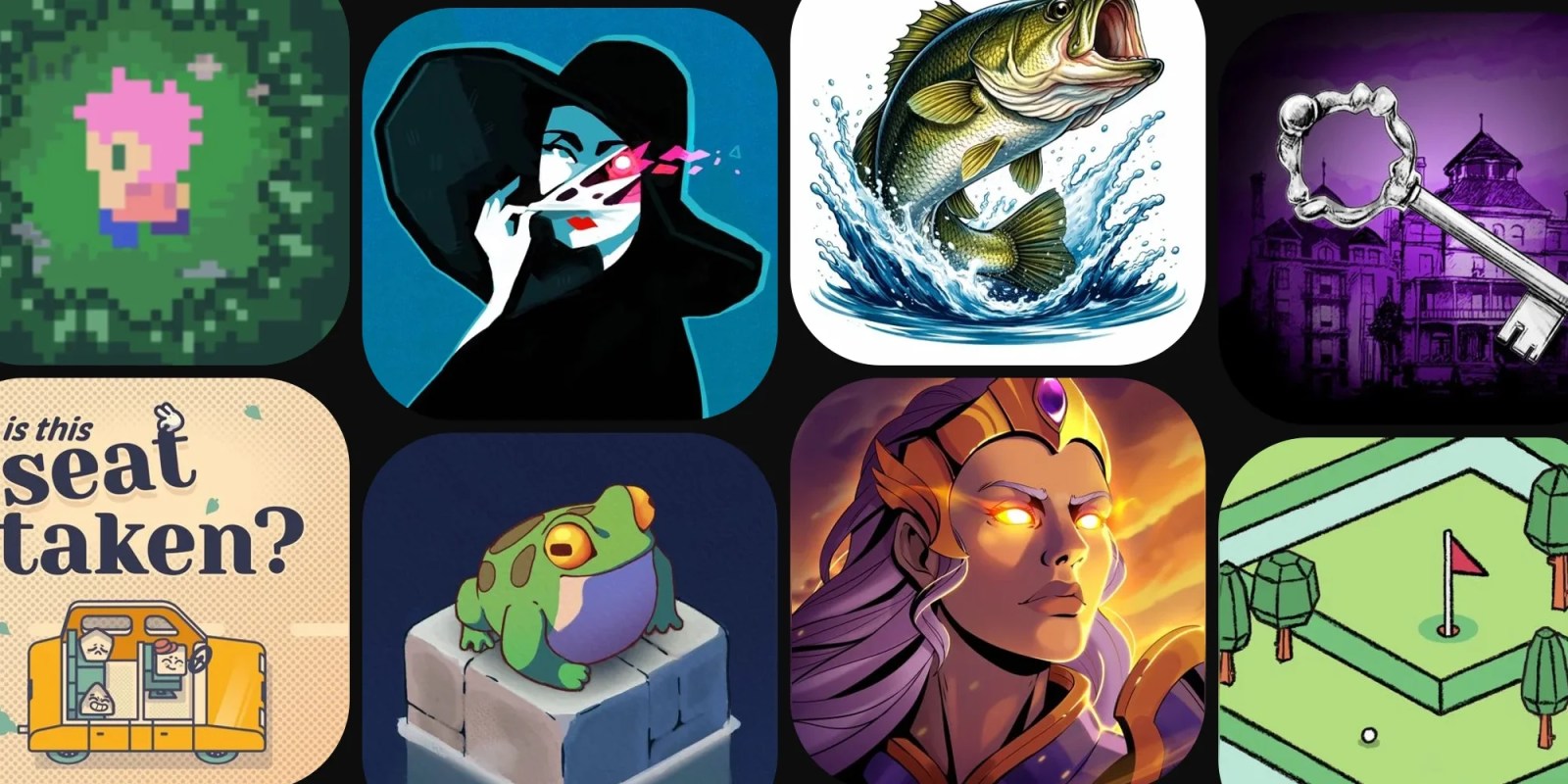 A collage of images of a woman and a frog