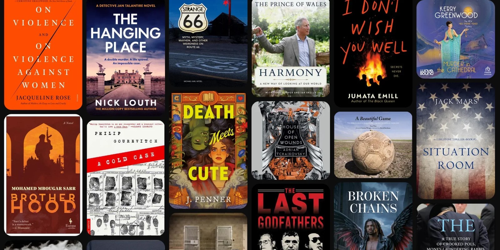 A collage of books