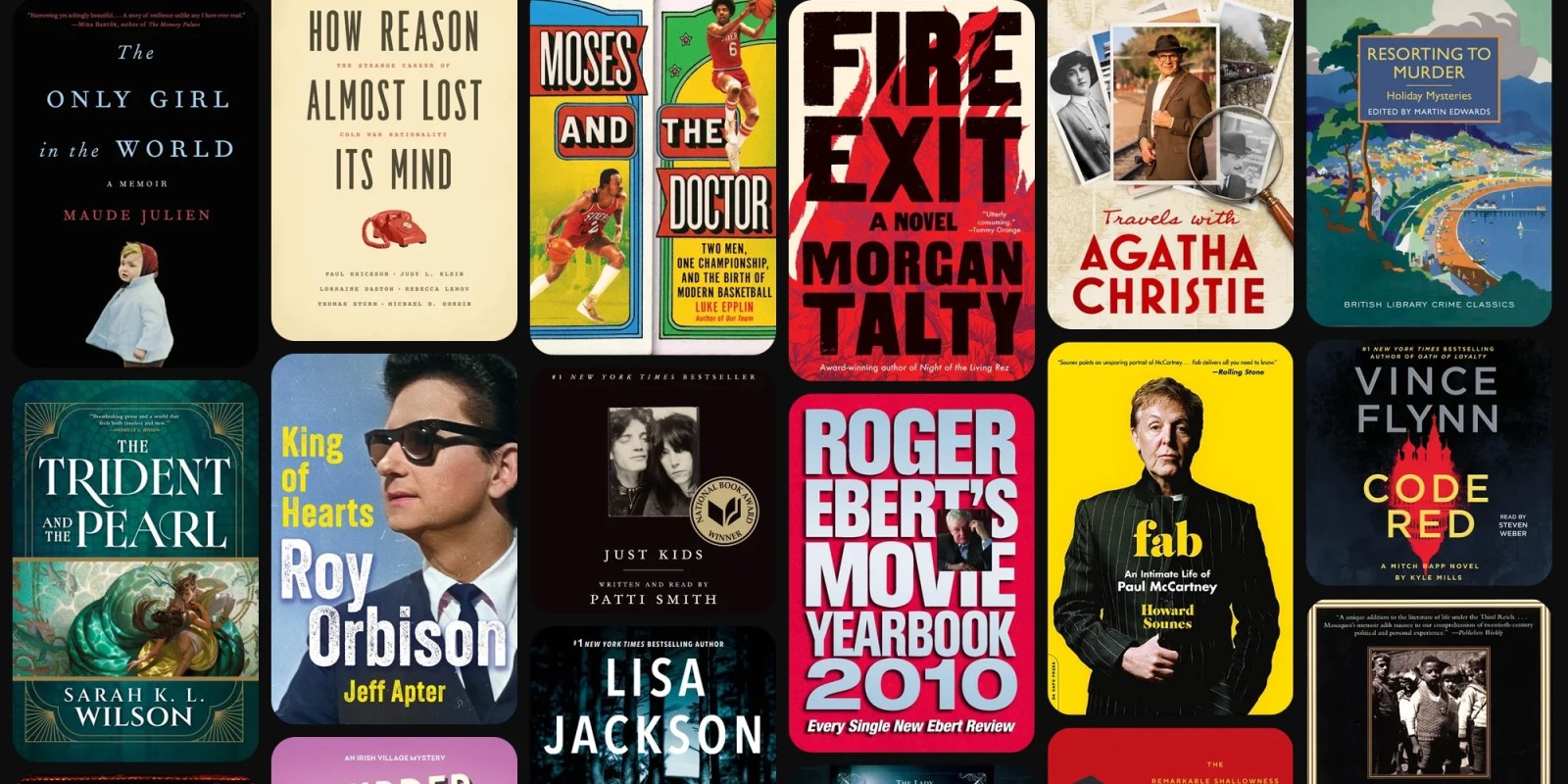 A collage of books