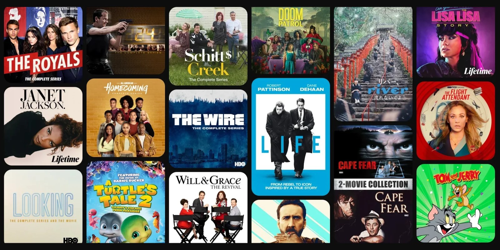 A collage of movies