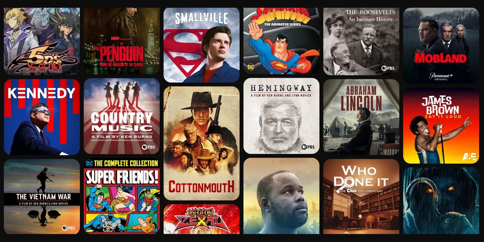 A collage of movies