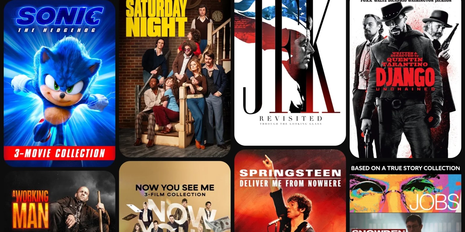 A collage of movies