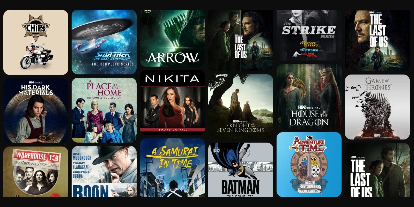 A collage of movies