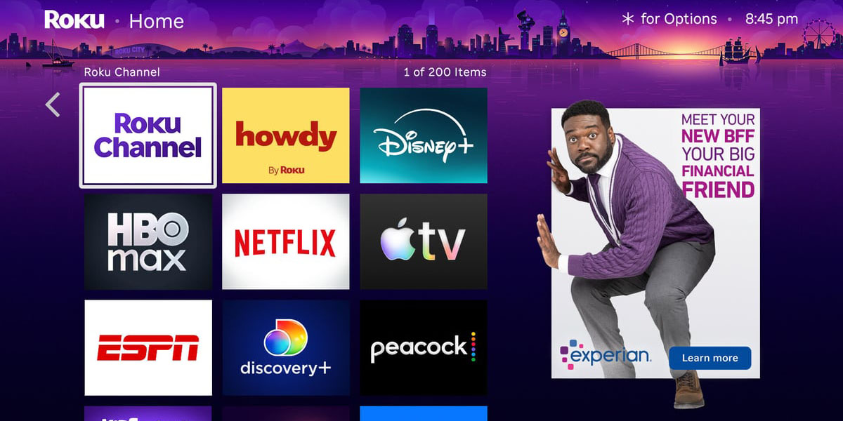 Fox is buying Roku for $22B to become 3rd-largest TV player in US | Roku screenshot shown