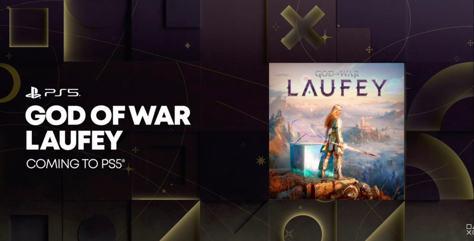 A video game cover with a woman standing on a box