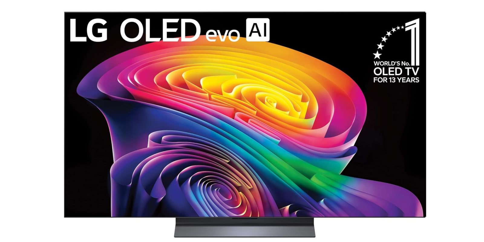 A screen with a colorful design