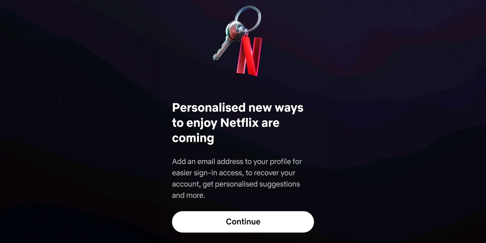 Netflix ramps up account sharing protections via new email requirement | Screenshot shown