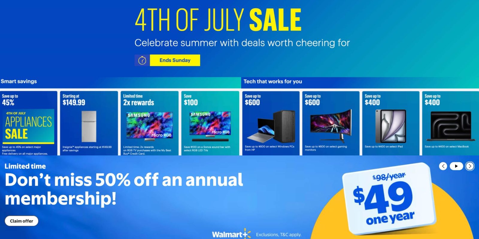 Last Chance 4th of July sales