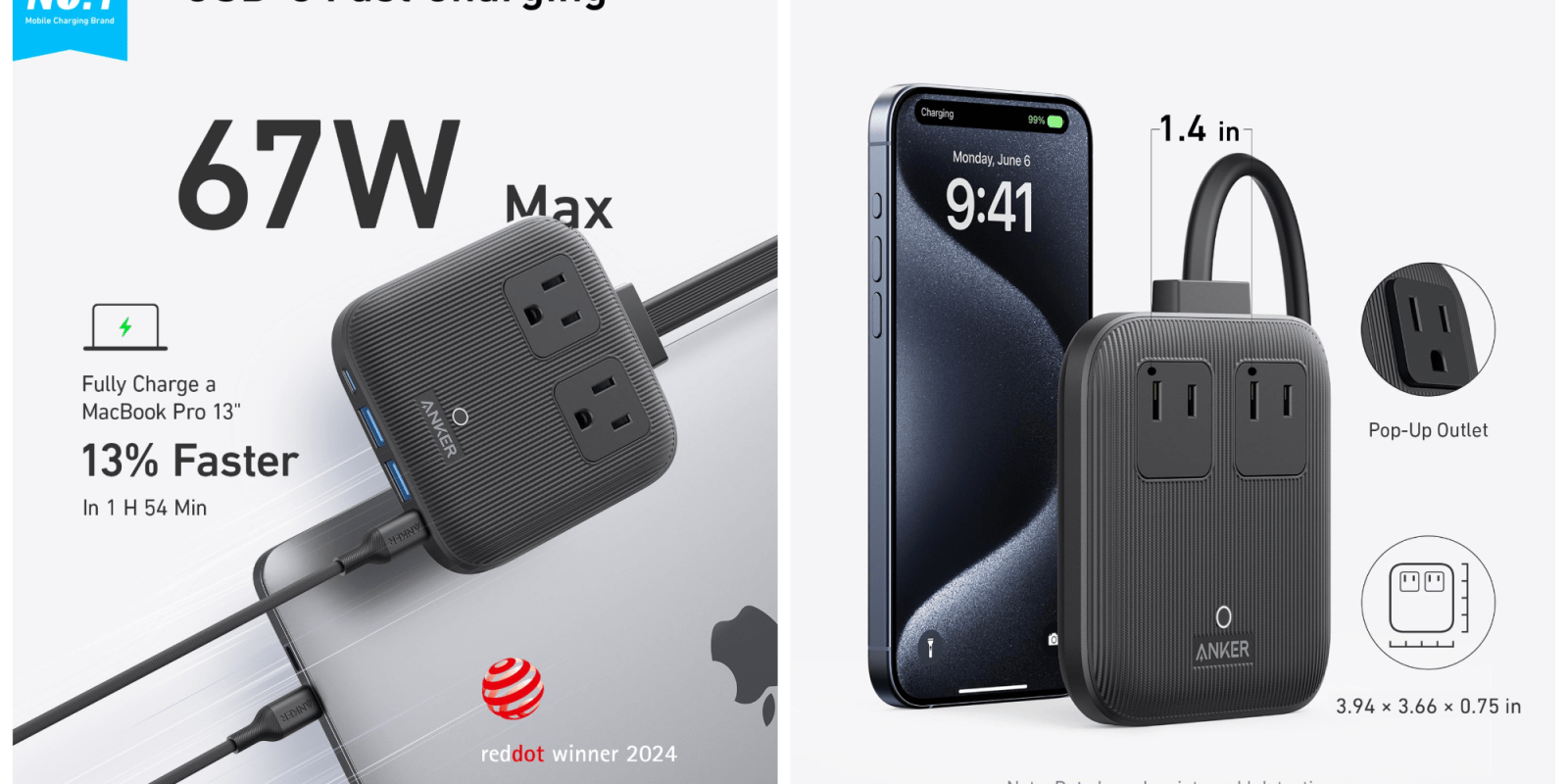 A phone and a power cord