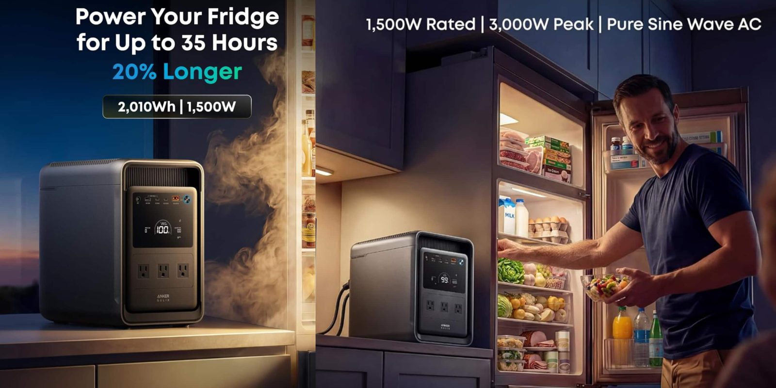 A man standing in front of a refrigerator